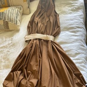 Scanlan & Theodore Maxi Dress Brown sundress upscale